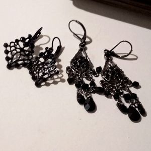 Gothic two pairs earrings